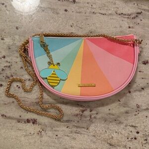 Can't Clutch This Rainbow Color Wheel Combo Crossbody / Clutch Purse